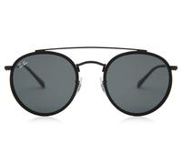 Ray-Ban Sunglasses Black Round Double bridge RB3647 002/R5 DARKEST LENS ON SALE