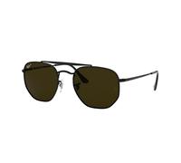 Ray - Ban RB3648M THE MARSHAL II 002/58 Unisex Sunglasses Metal Black G15 Geometric Polarized