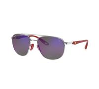 Ray - Ban RB3659M F031H0 Man Sunglasses Steel Silver Blue Squared Polarized Mirror