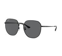 Ray - Ban RB3680D 002/81 Unisex Sunglasses Metal Black Grey Geometric Polarized