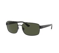 Ray - Ban RB3687 002/31 Man Sunglasses Metal Black Green Squared Normal