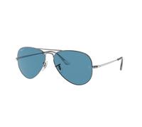 Ray - Ban RB3689 AVIATOR METAL II 004/S2 Unisex Sunglasses Metal Grey Blue Pilot Polarized