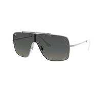 Ray - Ban RB3697M F1048G Unisex Sunglasses Metal Silver Grey Squared Normal Shaded