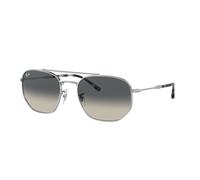 Ray - Ban RB3707 003/71 Unisex Sunglasses Metal Silver Grey Geometric Normal Shaded