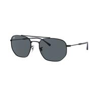 Ray - Ban RB3707 9257R5 Unisex Sunglasses Metal Black Blue Geometric Normal