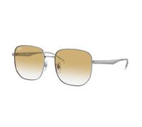 Ray-Ban Sunglasses Unisex Rb3713d - Silver Frame Yellow Lenses 57-18