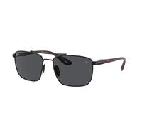 Ray - Ban RB3715M F02087 Man Sunglasses Steel Black Grey Squared Normal