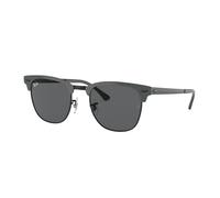 Ray - Ban RB3716 CLUBMASTER METAL 9256B1 Unisex Sunglasses Metal Grey Grey Squared Normal