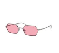 Ray - Ban RB3728 YEVI 004/84 Unisex Sunglasses Metal Grey Pink Geometric Normal