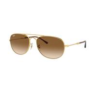 Ray - Ban RB3735 BAIN BRIDGE 001/51 Unisex Sunglasses Metal Gold Brown Pilot Normal Shaded
