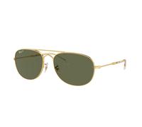 Ray - Ban RB3735 BAIN BRIDGE 001/58 Unisex Sunglasses Metal Gold Green Pilot Polarized Anti-glare