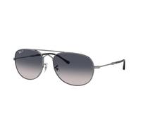 Ray - Ban RB3735 BAIN BRIDGE 004/78 Unisex Sunglasses Metal Grey Blue Pilot Polarized Shaded
