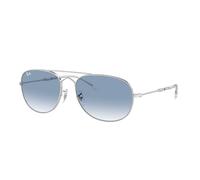 Ray-Ban Rb3735 Bain Bridge Aviator Sunglasses, Silver/Clear Gradient Blue, 57 mm