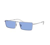 Ray - Ban RB3741 EMY 003/80 Unisex Sunglasses Metal Silver Blue Squared Normal
