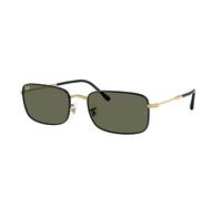 Ray - Ban RB3746 927158 Unisex Sunglasses Metal Black Green G15 Squared Polarized