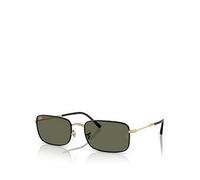 Ray-Ban RB3746 Rectangle Sunglasses- Black/Gold, Black/Gold, Men Black/Gold