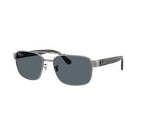 Ray - Ban RB3751 004/R5 Unisex Sunglasses Metal Grey Blue Squared Normal