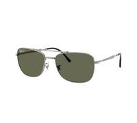 Ray - Ban RB3755 004/58 Unisex Sunglasses Metal Grey Green Squared Polarized
