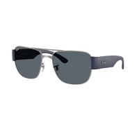 Ray - Ban RB3756 004/R5 Unisex Sunglasses Metal Grey Blue Squared Normal