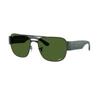 Ray - Ban RB3756CH 9269P1 Unisex Sunglasses Metal Black Green Squared Polarized