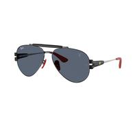 Ray - Ban RB3762M F00987 Unisex Sunglasses Metal Black Grey Pantos Normal