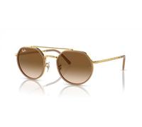 Ray-Ban Rb3765 Round Sunglasses, Gold/Clear Gradient Brown, 53 mm