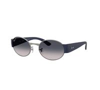 Ray - Ban RB3770 004/78 Unisex Sunglasses Metal Grey Blue Round Polarized Shaded
