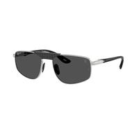 Ray - Ban RB3776M F122K8 Unisex Sunglasses Metal Silver Grey Geometric Polarized