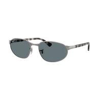 Ray - Ban RB3777 004/3R Unisex Sunglasses Metal Grey Blue Geometric Polarized
