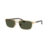 Ray - Ban RB3778 001/31 Unisex Sunglasses Metal Gold Green Geometric Normal