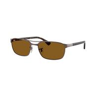 Ray - Ban RB3778 925933 Unisex Sunglasses Metal Bronze Brown Geometric Normal
