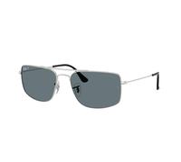 Ray - Ban RB3779 EXPLORER 3 003/3R Unisex Sunglasses Metal Silver Blue Squared Polarized