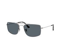 Ray - Ban RB3779 EXPLORER 3 004/R5 Unisex Sunglasses Metal Grey Blue Squared Normal