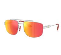 Ray - Ban RB3789M F0071D Unisex Sunglasses Metal Silver Squared Normal
