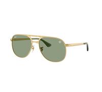 Ray - Ban RB3793 BILL MAX 929052 Unisex Sunglasses Metal Gold Green Squared Normal