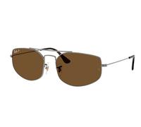 Ray - Ban Unisex RB3845 EXPLORER 5 004/57 Sunglasses Metal Grey Geometric Polarized