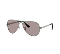 Ray - Ban RB3925 AVIATOR MAX 004/53 Unisex Sunglasses Metal Grey Violet Pilot Normal