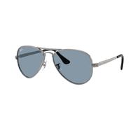 Ray - Ban RB3925 AVIATOR MAX 004/56 Unisex Sunglasses Metal Grey Blue Pilot Normal