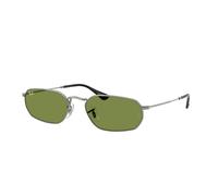 Ray - Ban RB3947 004/4E Unisex Sunglasses Metal Grey Green Geometric Normal