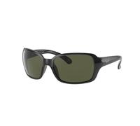 Ray - Ban RB4068 RB4068 601 Woman Sunglasses Injected Black G15 Squared Normal