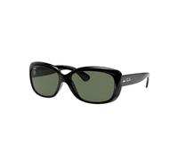 Ray-Ban RB4101 601 Shiny Black Jackie Ohh Rectangle Sunglasses Lens Category 3 Size 58mm