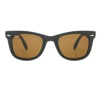 Ray-Ban RB4105 Folding Wayfarer 657533 Men's Sunglasses Green Size 50