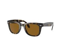 Ray - Ban RB4105 FOLDING WAYFARER 710 Man Sunglasses Injected Turtle Squared Normal