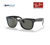 Ray-Ban Sunglasses Folding Wayfarer 4105 Black Green Polarized 601/58 54mm