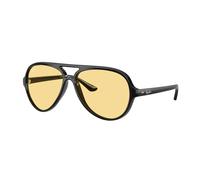 Ray-Ban Sunglasses Man Cats 5000 Classic Summer Capsule - Black Frame Yellow Lenses 59-13