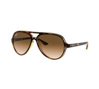 Ray - Ban RB4125 CATS 5000 710/51 Man Sunglasses Injected Turtle Pilot Normal Shaded