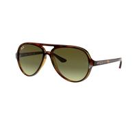 Ray - Ban RB4125 CATS 5000 710/A6 Man Sunglasses Injected Turtle Green Pilot Normal Shaded