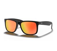 Ray - Ban RB4165 JUSTIN 622/6Q Man Sunglasses Injected Black Red Squared Normal