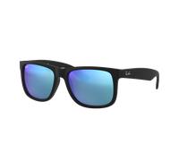 Ray-Ban Man Sunglass RB4165F Justin Color Mix - Frame color: Rubber Black, Lens color: Blue Mirror