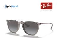 Ray - Ban Woman RB4171 ERIKA 65138G Sunglasses Injected Grey Grey Pantos Normal Shaded